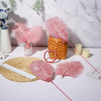 Holmgren Pink Craft Ostrich Feathers - 20pcs Making Kit 22 Inch Ostrich Feathers for Vase, Floral Arrangement, Wedding Party Centerpieces Home Decorations (Lotus Pink)