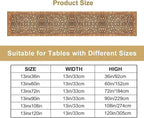 Vintage Boho Floral Table Runner, Rustic Country Farmhouse Orange Yellow Black Retro Flower Pattern for Home Kitchen Table Decor Dining Coffee Room Party Decor 13x108in
