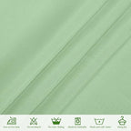 6 Pack Sage Green Round Tablecloths - 90 Inch, Polyester Table Cover, Stain and Wrinkle Resistant Washable Fabric, Perfect for Wedding Banquet Parties