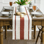 Artoid Mode Caramel Farmhouse Woven Rustic Table Runner, Seasonal Holiday Hollow Kitchen Dining Table Decoration for Home Party Decor 12x72 Inch