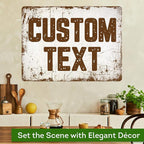 Custom Sign, Custom Street Sign, 11 Font Colors, 13 Font Styles, 4 Hole Options, 22 Sizes, 18x24 Inches, Rust Free DiBound, Fade Resistant, Made in USA by My Sign Center (Rustic)