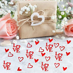 200 Pcs Red Heart Paper Confetti Love Confetti for Valentine's Day Wedding Baby Shower Birthday Party Table Decoration Supplies