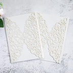 20Pcs Ivory Laser Cut Invitation Cards With Blank Inner Sheets for Wedding Cards Bridal Shower Engagement Quinceanera Invitation (No Envelopes)