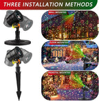 Laser Christmas Projector Lights Outdoor: Waterproof Outdoor Christmas Decorations Laser Light, Projection Christmas Lights for Outside with 5 Patterns, Xmas Spotlight for Yard Garden Holiday Party