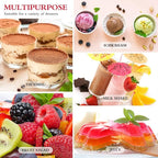 Honeydak 150 Pcs Plastic Dessert Cups without Lids 4.5 oz with Spoons Mini Clear Disposable Trifle Mousse Dessert Cups Triangular Parfait Appetizers Tumbler Pudding Fruit Serve for Party