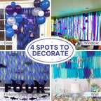 PartyWoo Crepe Paper Streamers 4 Rolls 328ft, Pack of Crepe Paper Navy Streamers Party Decorations, Crepe Paper for Birthday Decorations, Party Decorations, Wedding Decorations (1.8 in x 82 Ft/Roll)
