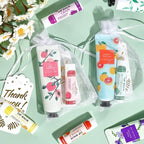 AZEN 24 Sets Bulk Gifts, Hand Cream and Lip Balm Bulk Set with Organza Bag Thank You Card, Baby Shower Wedding Gifts for Guests, Bridal Wedding Favors for Guests, Thank You Gifts for Women