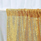 Poise3EHome Gold Sequin Backdrop Curtain 2 Panels 2ft x 8ft Gold Sequin Backdrop for Party Decoration