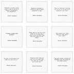 Five Star Napkins Hemingway Quotes, White Cotton Cocktail Napkins, Beverage Napkins, Bar Napkins, Cloth Napkins, Party Napkins, Events, Holidays, Weddings, Birthdays, Disposable, 4.5" x 4.5"- (50x)