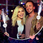 50 Pcs Wedding Sparklers Heart Shaped LED Glow Sticks Fiber Optic Wands Light up Wand with 3 Light Mode for Wedding Bridal Shower Birthday Glow in The Dark Party Supplies (White)