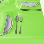 Cupuamon Square Tablecloth 90x90 inch Washable Polyester Fabric Table Cloth for Wedding Party Dining Banquet Decoration（90x90,Apple Green）