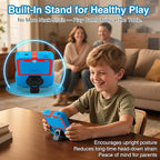 Portable Video Game Console for Kids, 220 Built-in Classic Retro Games, Handheld Plug & Play Player with 3.5'' IPS Screen, Rechargeable Travel Toy Birthday Gift for Boys & Girls- Blue