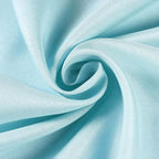 Efavormart Round Tablecloth, 120 Inch Stain & Wrinkle Resistant Washable Table Cloth, Decorative Polyester Fabric Table Cover for Banquet, Wedding, Dining - Light Blue