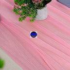MDS Halloween Chiffon Table Runner - 1 Pack, 29 x 170 Inches, 14ft Each - Sheer Spooky Table Runners for Haunted House Parties, Trick-or-Treat Tables, Witchy Décor, Wedding & Events - Coral