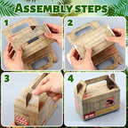Bucherry 12 Pcs Dinosaur Treat Boxes Dino Party Favor Boxes Candy Goodie Gift Containers for Dinosaur Birthday Decorations Dino Birthday Party Supplies Baby Shower Decorations