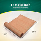 Burlap Table Runners (Pack of 3) – 12”x 108” - No-Fray Finished Edge Premium Quality Natural Table Runner – No Odor, Eco-Friendly Burlap Runner, Perfect for Rustic Table Decor and Other DIY Crafts