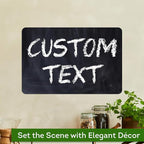 Custom Sign, Custom Street Sign, 11 Font Colors, 13 Font Styles, 4 Hole Options, 22 Sizes, 12x18 Inches, Rust Free DiBound, Fade Resistant, Made in USA by My Sign Center (Chalkboard Black)