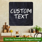 Custom Sign, Custom Street Sign, 11 Font Colors, 13 Font Styles, 4 Hole Options, 22 Sizes, 24x24 Inches, Rust Free DiBound, Fade Resistant, Made in USA by My Sign Center (Chalkboard Black)