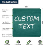 Custom Sign, Custom Street Sign, 11 Font Colors, 13 Font Styles, 4 Hole Options, 22 Sizes, 36x36 Inches, Rust Free DiBound, Fade Resistant, Made in USA by My Sign Center (Chalkboard Green)