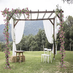 2 Pack Artificial Purple Flower Garland Silk Daisy 13FT Fake Vines Purple Birthday Party Decorations Wisteria Hanging Flowers Garland for Backdrop Arch Wall Home Wedding Indoor Cemetery Decor