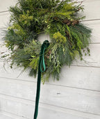 Dark Green Velvet Ribbon 3/8'' 25 Yards for Christmas Tree, Gift Wrapping, Flower Bouquet, Wreath Decorations, Bow Making