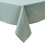 NLMUVW Sage Green Linen Tablecloth Rectangle 6ft, Rustic Textured Table Cloth Water Resistant Farmhouse Table Cover for Kitchen Dining Party Coffee, 54x78 Inch