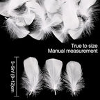 THARAHT 360pcs White Feathers 3-5 inch Craft Feathers Assorted Rainbow Colors Feathers for Kids for DIY Handmade Wedding Home Party Decorations Natural Feather