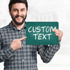 Custom Sign, Custom Street Sign, 11 Font Colors, 13 Font Styles, 4 Hole Options, 22 Sizes, 7x10 Inches, Rust Free DiBound, Fade Resistant, Made in USA by My Sign Center (Chalkboard Green)