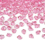 Fake Ice Rocks, 150 PCS Pink Acrylic Ice Rocks Pink Fake Crushed Ice Cubes,Vase Fillers for Valentine's Day
