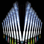25 Pcs White Fiber Optic Wands,3 Models Wedding Sparklers,Glow Sticks Light up Sticks Led Light Wands Fit Wedding Bridal Shower Birthday Valentine's Day