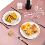 TURSTIN 1 Pack Rose Gold Satin Tablecloth 102 x 58 Inch Overlay Satin Table Cover Rectangle Bright Silk Tablecloth Smooth Fabric Table Decoration for Wedding Banquet Party Events