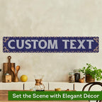 Custom Sign, Custom Street Sign, 11 Font Colors, 13 Font Styles, 4 Hole Options, 22 Sizes, 6x36 Inches, Rust Free DiBound, Fade Resistant, Made in USA by My Sign Center (Fauxsaic 1)