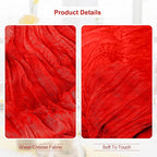 6 Pack Red Cheesecloth Table Runner 35x120 Inch 10Ft Rustic Gauze Cheese Cloth Table Runner Sheer Cheesecloth Table Runners for Wedding Party Bridal Shower Decoration