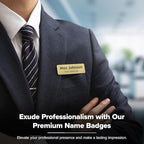 Name Tag, Magnetic Name Tags, Personalized Name Tags, 1" x 3", Durable Engravable Impact Acrylic Material, Made in The USA by My Sign Center (Classic Rectangle)