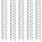 Bright Creations Mini Silver Ribbon Bows - 3-Inch, Silver, 100 Count, Polyester Satin - Twist Tie Bows for Treat Bags, Party Favors & Crafts