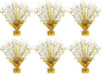 6 Pack Star Table Centerpieces for Party, Birthday Table Decorations for Kids Adults, Party Centerpieces for Tables for Wedding Baby Shower Graduation Holiday Event (Gold Silver)