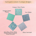 Confect Edible Sprinkles | Navy Blue & Teal Dragees, Green & White Jimmies, Bright Blue Sparkling Sugar | Baking Toppings & Decorations | Sprinkle for Cake & Cupcake Decorating – Vegan, Gluten-Free, Nut-Free, Soy-Free, Dairy-Free, Palm Oil-Free-5 Oz