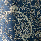 13×72 Inch Table Runner, Retro-Luxury Tassels Series for Kitchen Dining Table Holiday Decoration (Blue Pheonix)