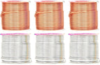 Mandala Crafts 16 Gauge Anodized Aluminum Craft Wire for Jewelry Making – 390 FT Colored Flexible Silver Copper Tone Wire - Bendable for Bonsai Armature Crafting Sculpting