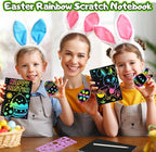 Party Favors for Kids: 16 Pack Rainbow Scratch Art Notebook Back to School Students Classroom Gifts Bulk for Girls Boys Goodie Bags Stuffers, Return Gifts for Birthday Party Favors Bulk