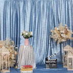 Eternal Beauty Baby Blue Sequin Backdrop, 6x6 Ft Glitter Background Curtains for Shimmer Photography Party Wedding Birthday Back Drop Decor