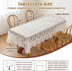 Lace Embroidered Tablecloth. Square Lace Vintage Tablecloth Dustproof Table Protector for Kitchen Dining Room Party Banquet Home Picnic Wedding Decoration (Creamy White 27.5×27.5 inch)