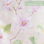 Maison d' Hermine Table Runner 100% Cotton Single Layer Table Runners 108 inches Long Decorative for Home Kitchen Dining Party Wedding Bridal Shower Spring Summer (Magnolia Mornings, 14.50" x 108")