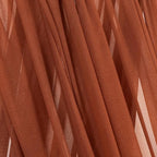Terracotta Fall Thanksgiving Elegant Arch Draping Fabric Outdoor 1 Panel 29" × 20Ft Sheer Chiffon Curtain Drapes for Wedding Ceremony Birthday Party Garden Brunch