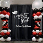 50ft x 10ft Thick Champagne Backdrop Curtains for Parties, 10 Panels 5ft x 10ft Non See Through Black Polyester Wedding Drapes Photo Backdrop for Birthday Party Graudation Photography Home Decor