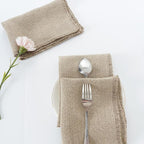 100% Pure Linen Table Runner 106 Inches Long-Super Thick Noble 14 x 106 Inch Cloth Dining Table Runner for Wedding, Parties, Everyday, Holidays (18 x 18 Inch Linen Napkins Set of 4)