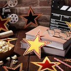 Geosar 90 pcs Movie Star Cardboard Red Carpet Awards Night Cutouts Confetti Cutouts for Bulletin Board Movie Party Decoration Supply Wall (6 Inch)