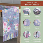 Maison d' Hermine Table Runner 100% Cotton Double Layer Table Runners 72 inches Long Decorative for Home Dining Party Wedding Bridal Shower Spring Summer (Sweet Rose Lavender - Lush, 14.50" x 72")
