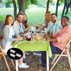 12 Pieces Table Skirting Clips Clear Tablecloth Clips for Indoor Outdoor Events Wedding Meeting Party Picnic Banquet