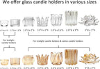 GOLDEAL 24Pcs Clear Glass Votive Candle Holders, Heavy-Duty Extra Thick Tealight Holders with High Transparency, Tea Candle Holders Bulk for Wedding, Party, Dinner, Home Table Decor